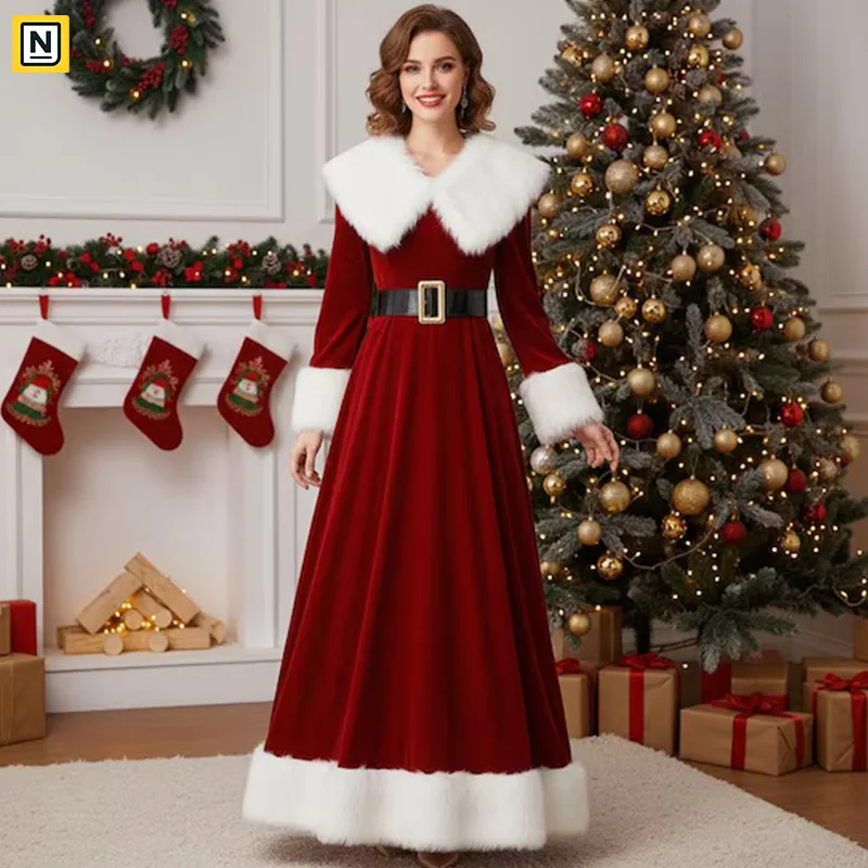 Christmas Outfits with Fur