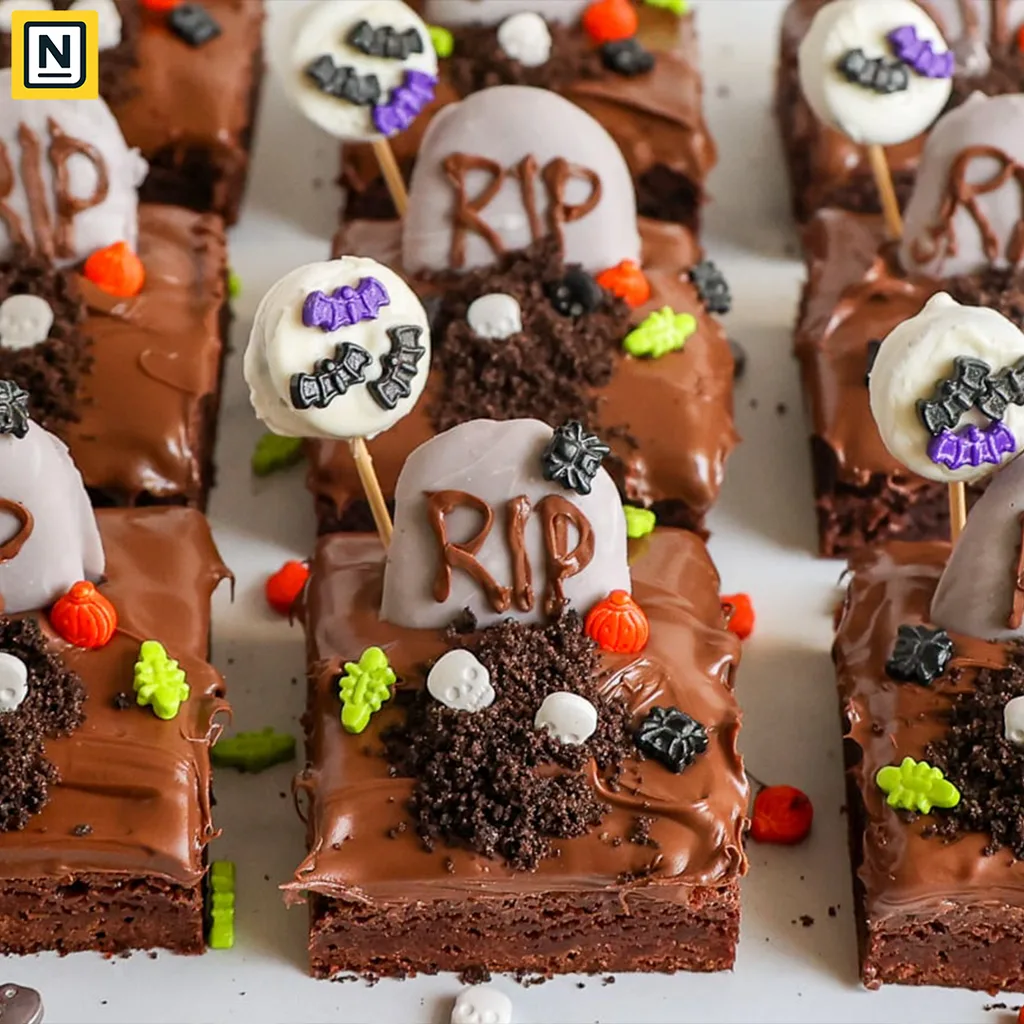 Graveyard Brownies
