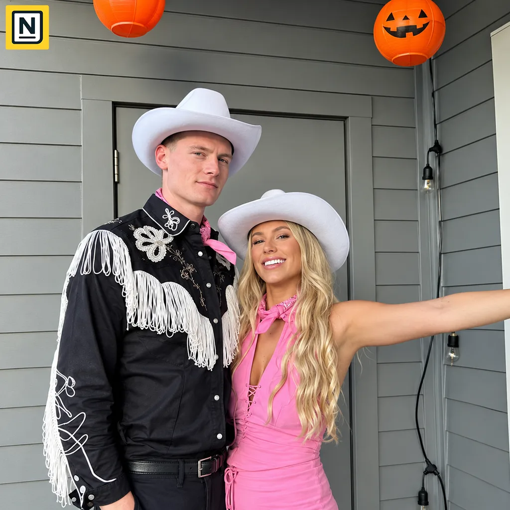 Couple in the Barbie and Ken Costume